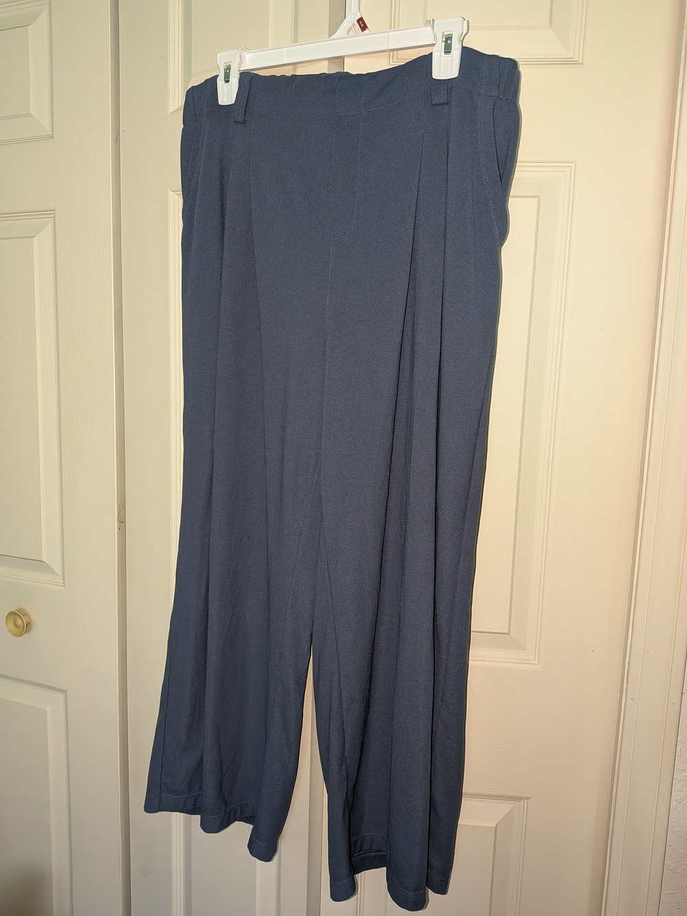 HALARA Slate Blue Wide-Leg Pull-On Pants